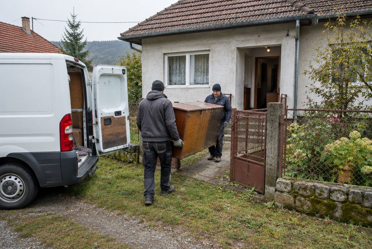 Vynášanie nábytku z rodinného domu